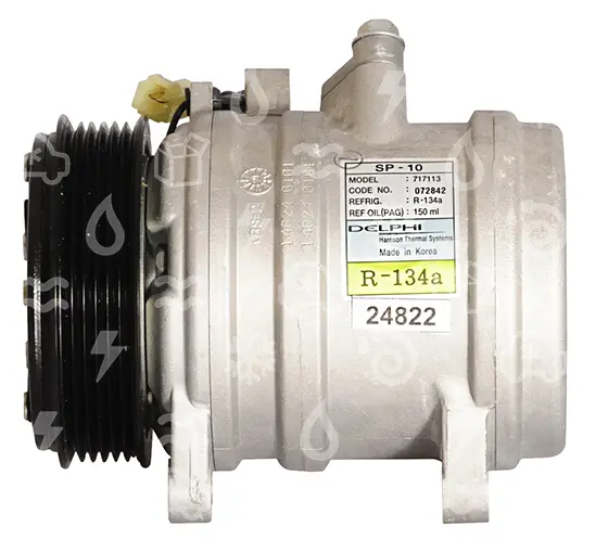 kompresor UNI HARRISON SP10, řemenice 105,5 mm - PV6, 12V